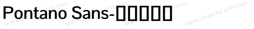 Pontano Sans字体转换
